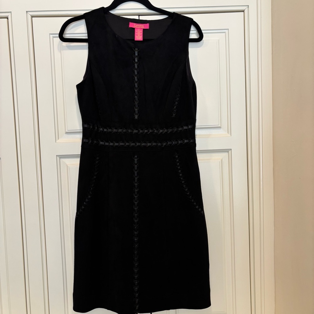Catherine Malandrino Black Sleeveless Sheath Mini Dress